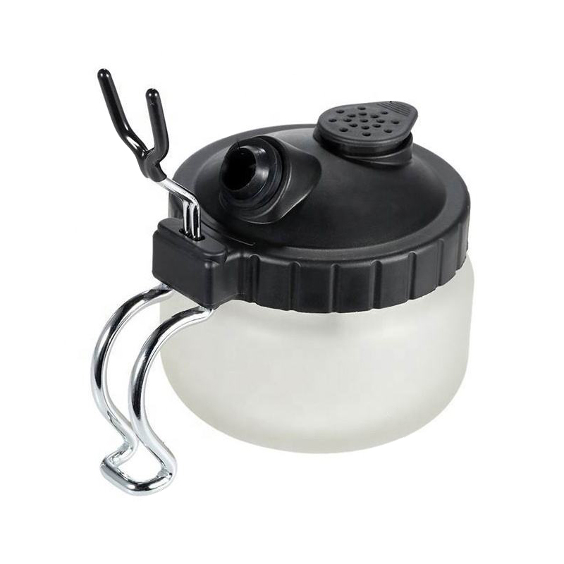 Potão de limpeza de aerógrafo com mini filtro de suporte de airbrush